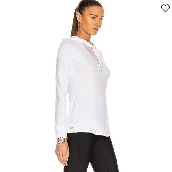 ALALA Flyweight Hoodie Tee Long Sleeve NWT White - Picture 3 of 16